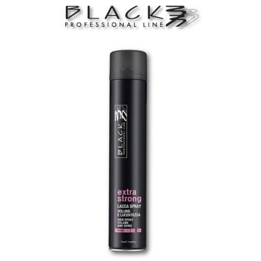 Black Lacca Spray Extra Strong 750 ml ( Volume & Lucentezza )