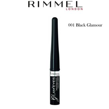 Rimmel Glam eyes Eyeliner Liquido 001 Black Glamour 3,5 ml