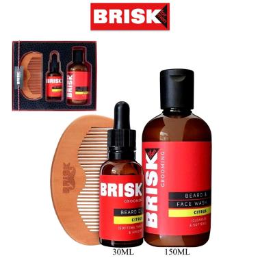 Brisk Coffret Shampoo 150 ml + Olio 30 ml + Pettine