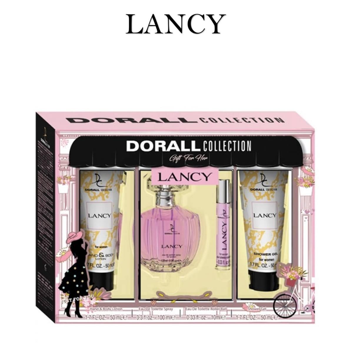 Dorall Coffret Lancy Edt 100 ml + Bagno 500 ml + Body Lotion 50 ml Donna