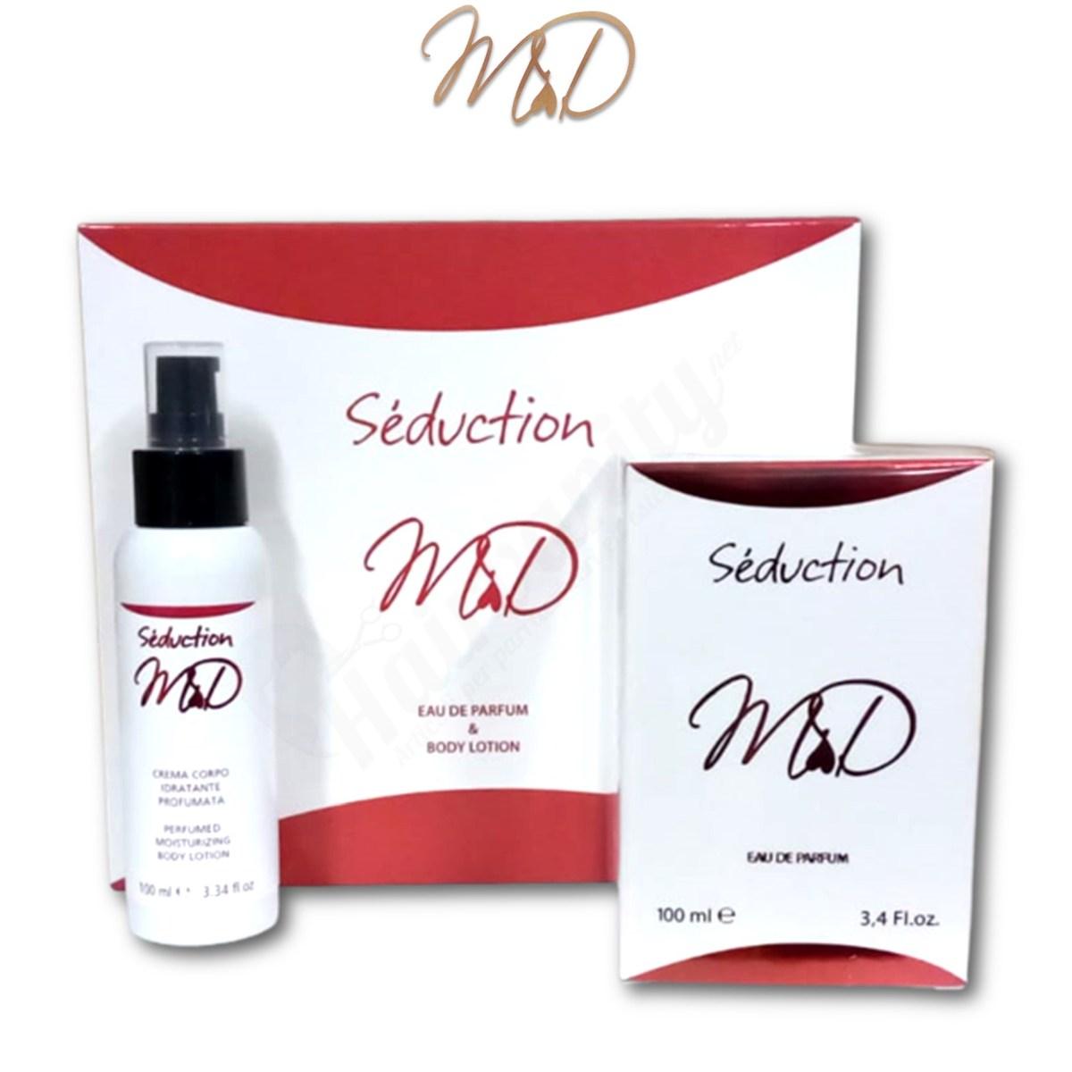 M&D Coffret Seduction EDP 100 ml + Body Lotion 100 ml ( Donna )