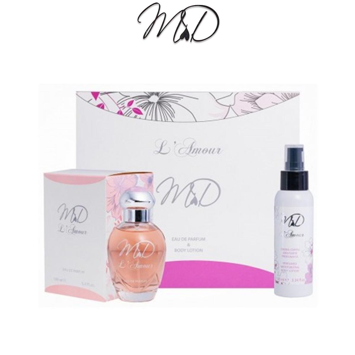 M&D Coffret L'Amour EDP 100 ml + Body Lotion 100 ml ( Donna )